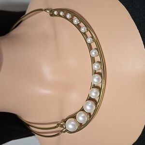 BaubleBar Graduated Pearl & Gold Necklace